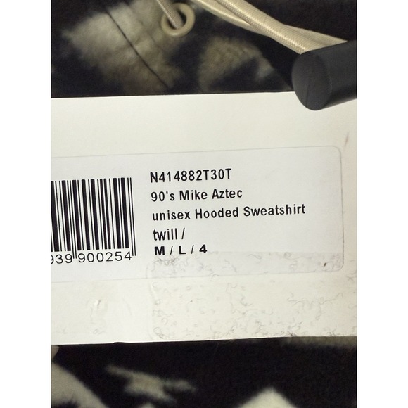 WeSC 90's Mike Aztec Print Fleece Pullover Mens Medium Hoodie Unisex  Sweatshirt - Picture 5 of 11